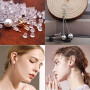 200 Pièces de bouchons d'oreille en silicone transparent, bouchons de boucle d'oreille, boucles de sécurité pour boucle d'oreill