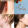200 Pièces de bouchons d'oreille en silicone transparent, bouchons de boucle d'oreille, boucles de sécurité pour boucle d'oreill