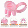 100Pièces Colle Bagues, Support Colle à Cils, Bague Colle Extension de Cils | Tasses à Anneaux Colle, Bague Cil, Jetables Anneau