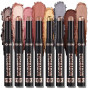 XINYUNXIN 8PCS Bâton d'Ombre à Paupières Crayon Matte et Douce Pigmentée Brillante Waterproof Classy Shimmer Shadow Sticks Set (