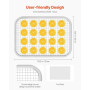 VEVOR Déshydrateur alimentaire, 8 plateaux en acier inox, séchoir électrique aliments 400 W, température réglable, minuterie 24