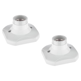 ledscom.de 2 plafonniers/douilles ELEKTRA, blancs, 1x E27 max. 60 W