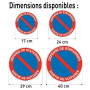 AUA SIGNALETIQUE - Panneau De Signalisation Circulaire en PVC 1.5 mm (Ø 170 mm, Défense De Déposer Des Ordures)