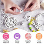 78 Perle Silicone pour les Lettres Anglaises A-Z Lettre Perles Silicone | 12*12 mm Adaptées au Perlage, à la Fabrication de Bijo