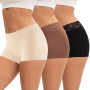 INNERSY Boxer Femme Coton Dentelle Culotte Shorty avec Entrejambe Lot de 3 | Culottes Taille Moyenne, Chic Hipster Boyshort sous