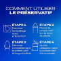 Durex ESSENTIAL - 24 Préservatifs Extra Lubrifiés - Confort et Sécurité - Blanc - 24 Unité