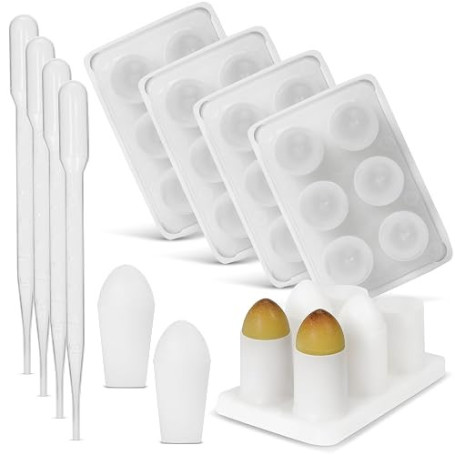 Kit de Moules à Suppositoires – Fabriqué en France, Taille (2 ML), Moule à Suppositoires Réutilisable – 4 plateaux 2 ML