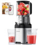 AMZCHEF Extracteur de Jus Fruits et Légumes, Moins de Temps de Découpe, Goulotte XXL 135 mm, Extraction Lente à Froid, Facile à