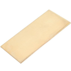 SOFPLATE 1 pièce de Tôle de Laiton de 3mm D'Épaisseur Plaque de Laiton de 4 x 2 Pouces / 5 x 10cm Matériau de Base en Cuivre Mas