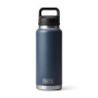 YETI Rambler Bottle Chug, Vacuum Insulated Stainless Steel Bottle with Chug Cap, Navy, 36 oz (1065 ml)