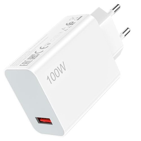 Chargeur 100W pour Xiaomi REDMI Note 17 pro max 17T REDMI Note 15 Pro+ | pour Hyper-Charge Adaptateur Secteur pour Xiaomi 17 15