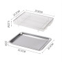 Panier Grill Inox Multifonction avec Poignée – Cuisson & Refroidissement | Acier Inoxydable 304 – Lavable Au Lave-Vaisselle. Idé
