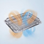 Panier Grill Inox Multifonction avec Poignée – Cuisson & Refroidissement | Acier Inoxydable 304 – Lavable Au Lave-Vaisselle. Idé
