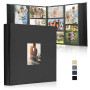 DazSpirit Album photo de 10 x 15 cm, 1000 pochettes, couverture en lin | capacité extra large, contient des images horizontales