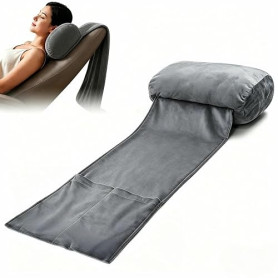 Rkixlix Oreiller Longueur 75 cm pour Chaise Longue | Coussin Antidérapant en Polyester pour Soulager les Douleurs Cervicales, Ap