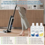 3PCS Floor Cleaning Solution Compatible With Tineco, Deep Cleans for Multiple Hard Floors, Suitable With All Robot Vacuums with