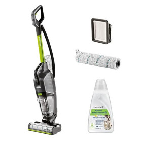 BISSELL CrossWave HydroSteam PET Aspirateur Balai Laveur à Câble 3517N | Aspire, lave & sèche, nettoyeur vapeur puissant, idéal