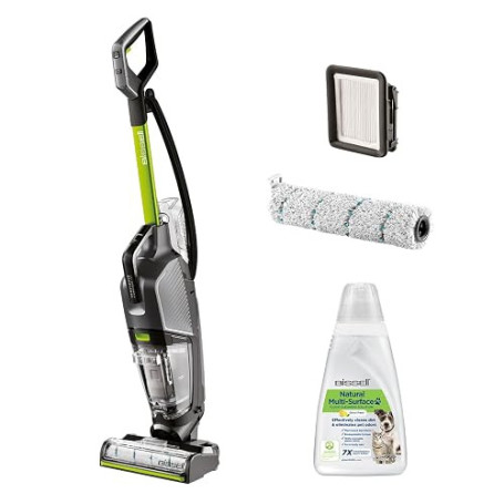 BISSELL CrossWave HydroSteam PET Aspirateur Balai Laveur à Câble 3517N | Aspire, lave & sèche, nettoyeur vapeur puissant, idéal