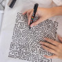 POSCA PC3M, 3 Marqueurs peinture base eau - Tout Support - Noir | Uni Mitsubishi Pencil - Pointe fine conique 0,9-1,3mm. Couleur