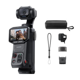 Insta360 Luna Pro - caméra de vlogging 8K avec Objectif Leica | Caméra à stabilisateur, capteur 8K de 1", double puce IA, écran