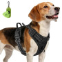 Joytale Anti-Traction Harnais Chien Taille Moyenne, Noir, M | Coupe ajustée & réglable, rembourré & confortable, 2 points d'atta