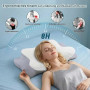 SOYA 3.0 Oreiller Ergonomique Cervical – Anti-Ronflement, 2 Hauteurs | Mousse à mémoire de forme souple, pour dormir sur le dos