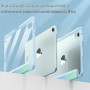 FINTIE Coque pour iPad Mini 7 2024 (A17 Pro) 8.3 Pouces/iPad Mini 6 2021 | [Rangement de Pencil] Etui Arrière Transparent Clair