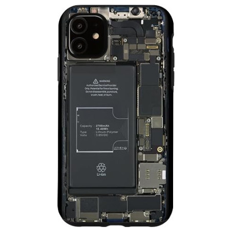 Carte mère exposée à Puce Graphique Informatique Informatique Coque pour iPhone 11