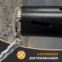 Couronne de forage 50 mm, longueur utile 200 mm avec codage Sds Plus, 220 mm, Sds max 220 mm, codage hexagonal 110 mm, pointe de