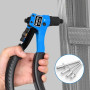 AKKTOL Pince a Rivet, Riveteuse Professionnelle, Pince a Rivet Pop avec 200 Rivets pour 4 Types 4,8mm 4,0mm 3,2mm 2,4mm, Pince à