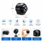 Camera Espion, Mini Caméra de Surveillance WiFi HD 1080P, avec Vision Nocturne Détection de Mouvement, Accès à Distance et Enreg