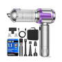 Aspirateur à Main, 27000Pa Aspirateur Voiture Puissant sans Fil | 4-en-1 Mini Aspirateur avec Vidage Automatique 1 Touche, 3*250
