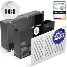 Elder Welder® Fort mural invisible avec ventilation grilles | Serrure combinée cachée, coffre-fort rétractable, cachette secrète