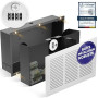Elder Welder® Fort mural invisible avec ventilation grilles | Serrure combinée cachée, coffre-fort rétractable, cachette secrète