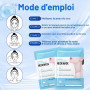 Masque Cou et Décolleté, Masque Collagene Cou et Décolleté, 10 Pièces | Masque Double Menton con Acide Hyaluronique, Raffermissa