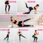 Edifit, Elastique Musculation, Bandes avec 3 Niveaux de Résistance, Fitness, Antidérapantes, Pack de 3, pour Gym, Yoga, Crossfit