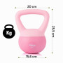 FIZYO Kettlebell Souple PVC avec Sable de Fer – Poignée Antidérapante, Poids pour Musculation, Fitness et Cardio, Entraînement à