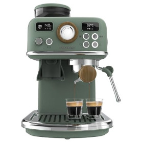 Cecotec Machine à Café Expresso Manuelle Power Espresso 20 Tradizionale Grind. 1500 W, Moulin 20 Niveaux, 20 Bars, PID, Thermobl