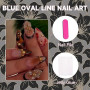 GlamRays 24 pièces 3D Fleurs Faux Ongles Brun Doré Léopard Ombré Press on Ongles Semi-Faits Main Automne Hiver Fêtes Gel Acryliq