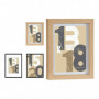 Porte photos mural Marron Clair MDF (17 x 2,5 x 22,5 cm) (1 uds) 16,99 €