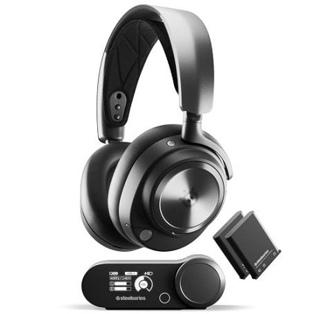 SteelSeries Arctis Nova Pro Wireless - Casque Gaming sans Fil Compatible avec (PC,PS4/5,Mobile) - Haut-parleurs magnétiques en n