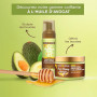 Creme of Nature Pure Honey Hair Food Avocado Mousse Coiffante 207 ml | Définit les Boucles, Hydrate, Fait Briller et Réduit les