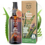 BIONOBLE Gel Aloe Vera Pur Bio 97%, Cheveux, Coup de Soleil, Visage - 100ml | Hydrate, Apaise - Avec Huile Essentielle de Lavand