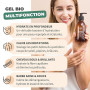 BIONOBLE Gel Aloe Vera Pur Bio 97%, Cheveux, Coup de Soleil, Visage - 100ml | Hydrate, Apaise - Avec Huile Essentielle de Lavand