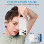 Batterie Externe pour MagSafe, Induction sans Fil Portable Charge Rapide Chargeur, 5000mAh Magnetique Power Bank pour iPhone 12