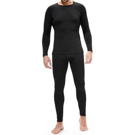 BenBoy sous-Vêtement Thermique Homme Sport Base Layer Respirant de sous-Vêtements Thermiques Chaud Manches Longues et Pantalon p