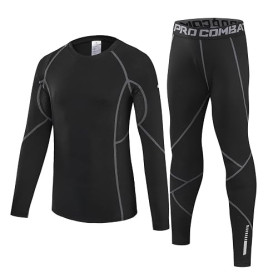 Leeboom sous-vêtements Thermiques pour Enfants Ensemble de sous-Vêtements | Rapide Fonctionnel De sous-vêtement Thermiques pour