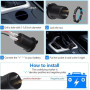 Thlevel Double Prise de Chargeur USB 5V/4.2A avec Interrupteur pour Voiture 12V-24V Bateaux et Marine Moto Camion VUS UTV 2 Pièc
