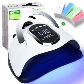 TudoBem Lampe UV Ongles Gel Professionnel, UV LED Ongles Puissante, avec 66 ampoules 72W, Machine UV LED pour ongles, Catalyseur
