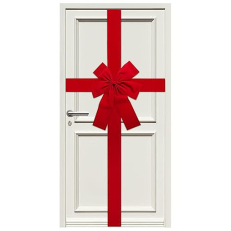 Miioto Noeud Rouge Valentins Porte, Decoration Saint Valentin | Noeud de Porte Valentins, Gros Noeud Rouge pour les Saint-Valent